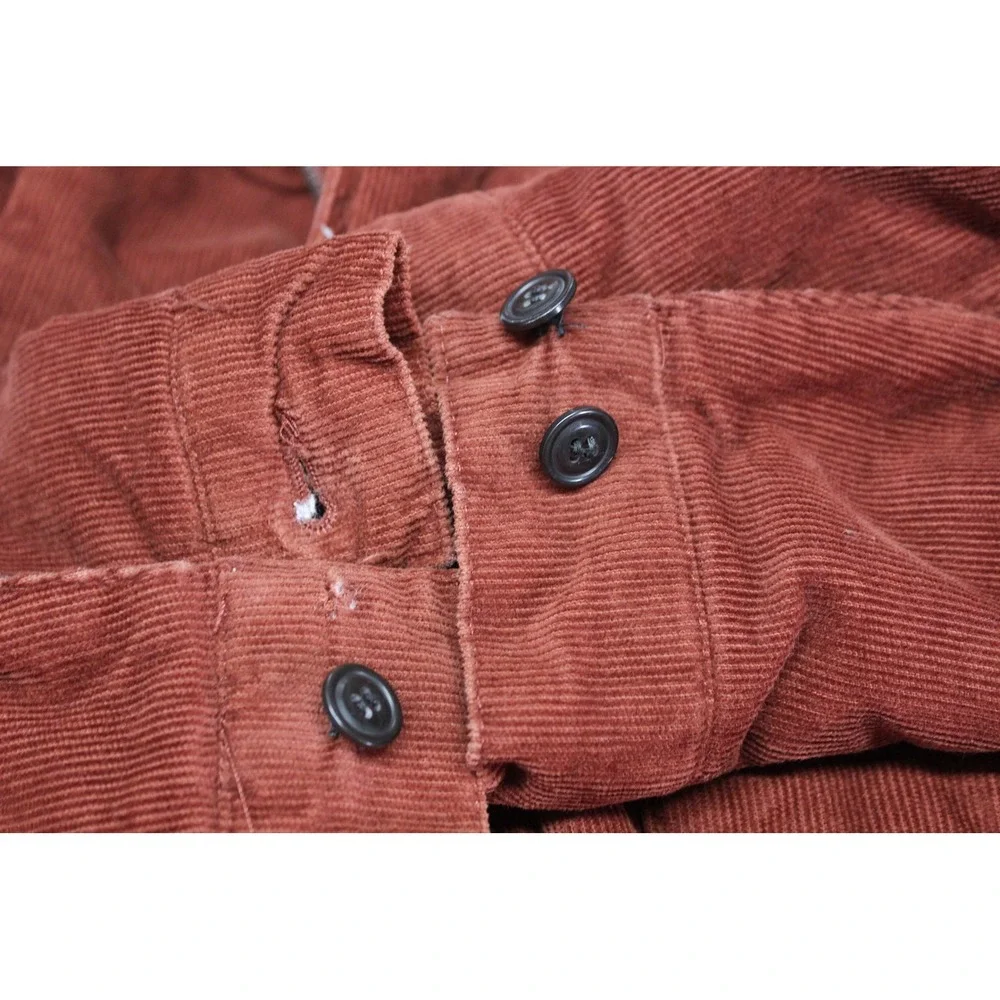 Levi's Corduroy Shirt Jacket Men's XL Faux Shearling Lined‎ Hooded Outerwear - Picture 12 of 16